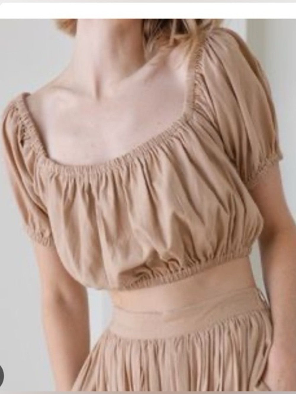 New Laude the Label bubble crop top M